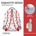 thumbnail image 5 of Floral Cherry Print Laptop Backpack for Women Teens, Large School College Bookbag with Laptop Sleeve, Durable Work Backpack for Commute Travel, Cherry Gift, 5 of 6