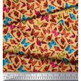 thumbnail image 3 of Soimoi Rayon Fabric Texture & Butterfly Print Fabric by The Yard 42 Inch Wide, 3 of 3