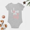 thumbnail image 4 of I Love My Gigi Baby Bodysuit – Cute Outfit for Infant Girl Or Boy, Gift from Grandma Or for Family Photos Gray-style 12months, 4 of 7