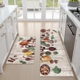 thumbnail image 5 of Findosom Kichen Rug Set of 2,Non Slip Machine Washable Kitchen Runner Rug for Floor,Spices Farmhouse Kitchen Rugs Absorbent for Sink,Hallway,Office,Kitchen Decor,White 19"x32"+19"x48", 5 of 7