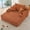 Orange, variant on Leumius Boneless Couch, Lounge Chair corduroy with Wide Armrest & Throw Pillows, Cozy Boneless Sleeper Sofa Bed Armchair with Cup Holder for Living Room, Bedroom, No Assembly Required,Black