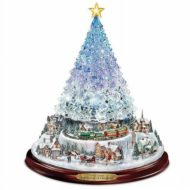 Pegatina de decoración de árbol de Feliz Navidad, pasta de PVC para ventana, ambiente festivo para el hogar, invierno, 2024