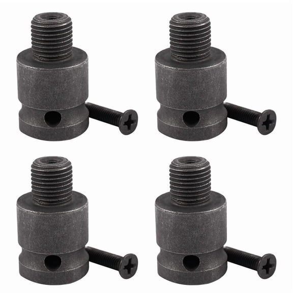 4X 1/2inch Drill Chuck Adaptor for Impact Wrench Conversion 1/2-20Unf with 1 Pc Screw