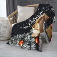 thumbnail image 2 of PHELIKA Christmas And New Year 02 All Season Soft Throw Blanket Lightweight Flannel Fleece Blankets 50"x40", 2 of 8