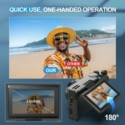 NBD Digital Camera 2.7K 48 Mega Pixels HD Vlogging with 16x Zoom Compact Camera for Beginner Photography with 32GB SD Card