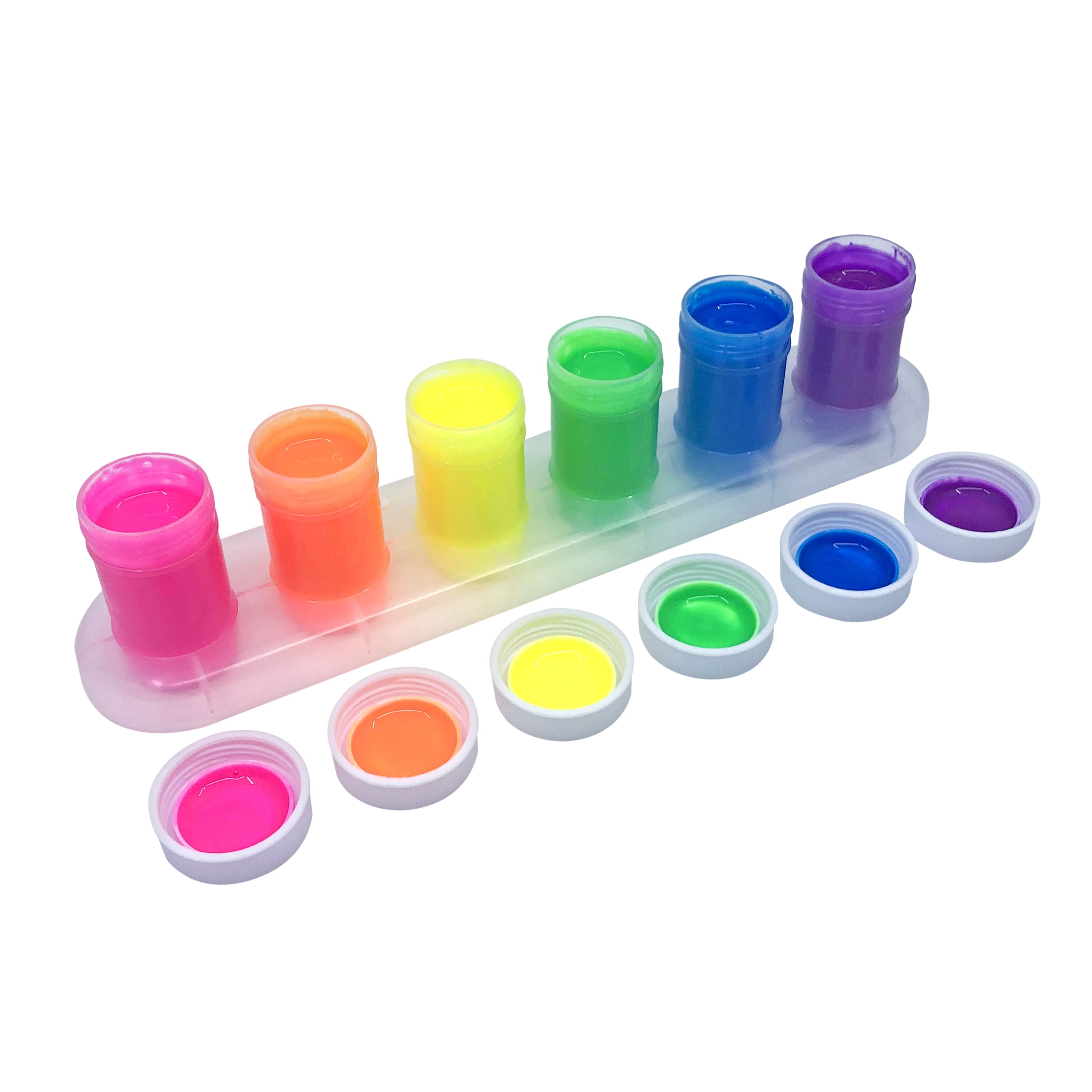 (4 pack) RoseArt  Neon Washable Tandem Paint, 6 Vibrant Colors