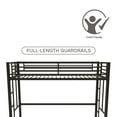 thumbnail image 4 of Your Zone Brittain Twin Metal Loft Bed, Black, 4 of 18