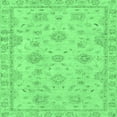 thumbnail image 1 of Ahgly Company Indoor Square Abstract Emerald Green Modern Area Rugs, 6' Square, 1 of 4
