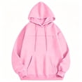 thumbnail image 7 of KHONTS Pet Pouch Hoodies for Women Front Closure Pocket Sweatshirts Oversized Snack Pouch Hoodies Pink XXXXL, 7 of 7