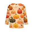 thumbnail image 4 of Abcomgle Halloween Shirts for Girls Size 6-8 Spooky Pumpkin Graphic Shirts for Kids Crewneck Long Sleeve Tshirts for Kids Fall Funny Scary Tee Top Girls,7-8 Years, 4 of 4