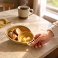 thumbnail image 4 of Soup and Sandwich Bowl, Soup Bowls with Bread Holder, Ceramic Divided Plate with Handle, Muticolor Chip and Dip Plate, Soups and Bread Bowl Combo for Breakfast Cookies Bread Salad Fruits, 4 of 8