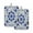 Blue and White Batik Pattern, variant on 2 Pack Pot Holders for Kitchen Heat Resistant Hot Pads Sets for Cooking Baking Intricate Blue Block Pattern