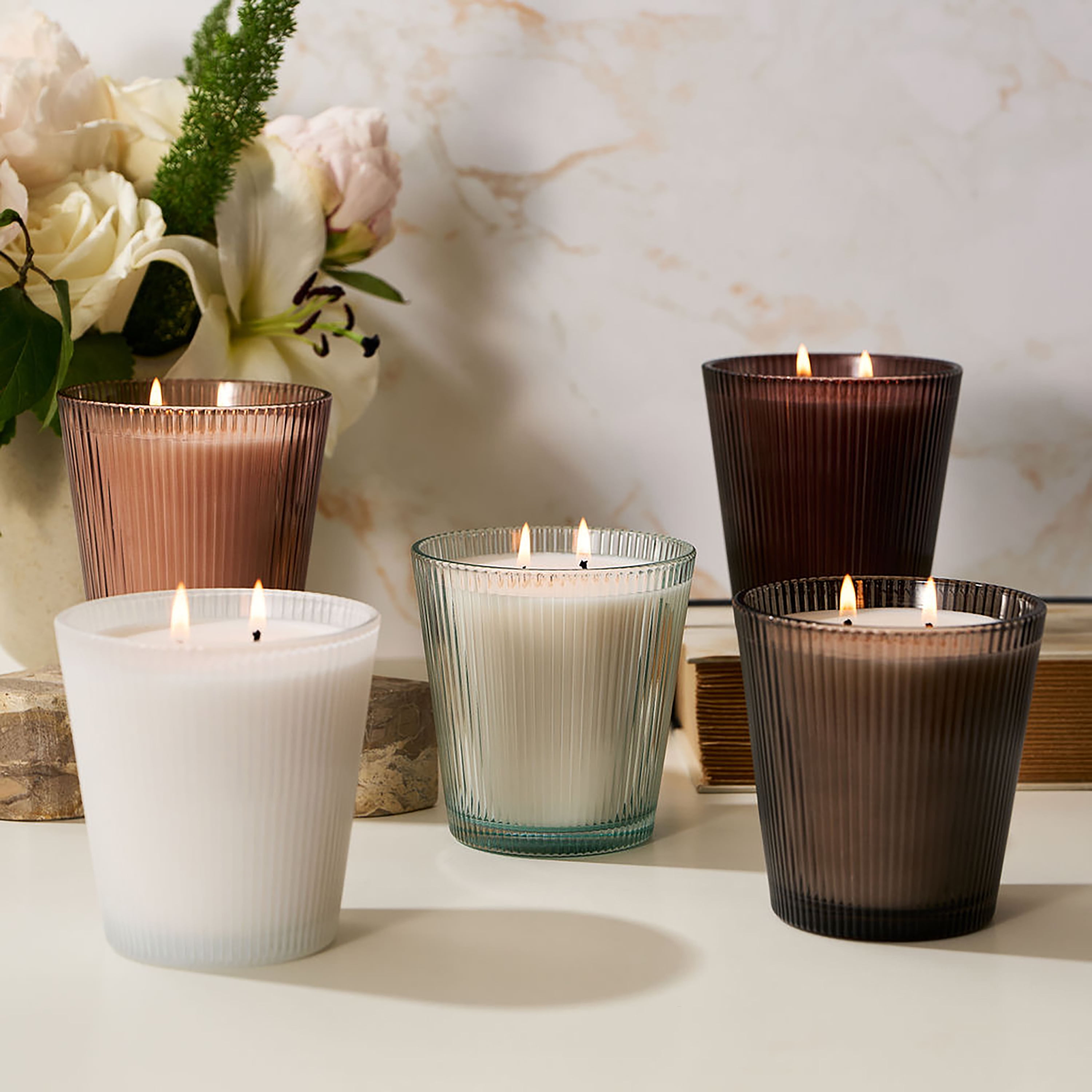 Better Homes & Gardens Fine Fragrance Collection, Amber & Saffron Scented 2-Wick Jar Candle 16 oz.