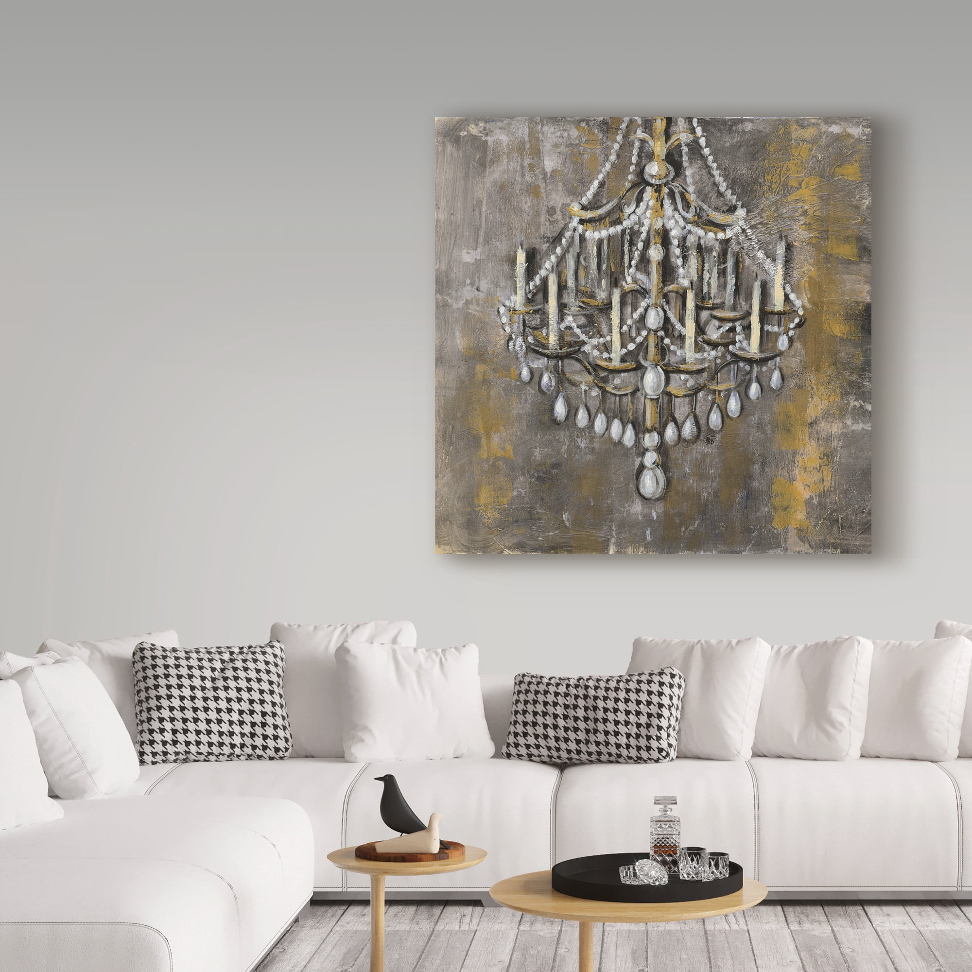 Trademark Fine Art 'Vintage Chandelier I' Canvas Art by Silvia Vassileva