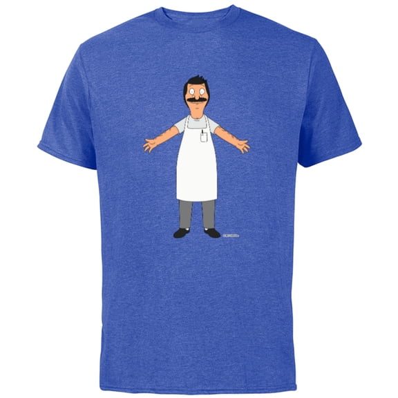 Bob’s Burgers Bob Belcher Hug - Short Sleeve Cotton T-Shirt for Adults - Customized-Royal Heather