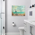 thumbnail image 6 of Anchor Bathroom Wall Art Sea Turtle Nautical Beach Ocean-Themed Pictures Wall Decor Bible Motivational Quotes Canvas Print Christian Artwork for Home Office Living Room Bedroom 16"x12", 6 of 6