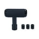 thumbnail image 4 of Perillas de cambio de marchas automáticas de aleación de aluminio para automóvil, universales, con 3 gomas Negro, 4 of 9