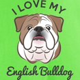 thumbnail image 3 of CafePress - I Love My English Bulldog Light T Shirt - Light T-Shirt - CP, 3 of 4