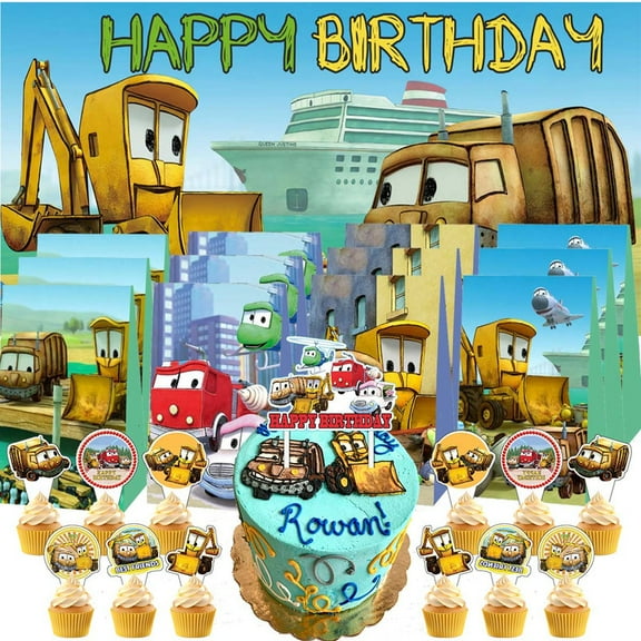 Stinky and Dirty Goodie Bags Treat Candy Decorations Party Favor Supplies Birthday Cake Topper Backdrop Banner