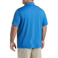 thumbnail image 2 of Big and Tall Essentials by DXL Men's Solid Golf Polo Shirt, Blue, 2XL, 2 of 6