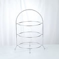 thumbnail image 4 of Elegant Stainless Steel Dessert Display Stand, Space Saving And Easy Storage For Brunch Buffet, 4 of 5