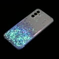 thumbnail image 5 of Clear Glitter Case Designed for Samsung Galaxy A54 5G, Luminous Effect Bling Sparkly Soft TPU Bumper Hard Cover for Women Girls Transparent Protective Phone Case for Galaxy A54 5G, Purple, 5 of 6