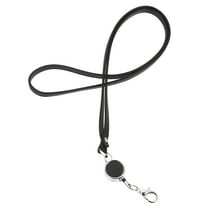 WORGEOUS  Telescopic Sling Lanyard Holders Keychain Lanyards Neck Strip Work Office Black
