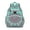 Greenish-blue-13, variant on Trippy Abstract Geometric School Backpack Adjustable Padded Straps Chest Buckle Spacious Durable Backpack For Elementary School