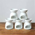 thumbnail image 2 of Ceramic Crafts Ceramic Hollow-Out Aromatherapy Stove Candlestick Handmade Style 1, 2 of 5