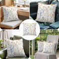 thumbnail image 6 of Rustic Vintage Throw Pillow Cover Wildflower Colorful Floral Blossom Plant Cotton Linen Cushion Cover Throw Pillow Case with Invisible Zipper for Couch Sofa Bed Chair Car 26x26 Inch, 6 of 9