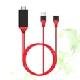 thumbnail image 2 of MasteelfCA 1M Micro USB to Cable Adapter MHL Video Adaptor Compatible with Android (Red), 2 of 7