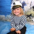 thumbnail image 5 of 2 Pieces Navy Marine Admiral Style Hat - Adjustable Shisailor Cap, 5 of 5