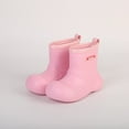 thumbnail image 4 of Toddler Rain Boots,Girls Mid Calf Kids Booties Lightweight Soft Sole Comfortable Casual Waterproof Footwear Non- Shoes,Rain Boots Kids,Pink,3-3.5 Years, 4 of 5