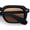 Matte Black - Brown, variant on Vintage Vibe Narrow Rectangle Hipster Hustler Fashion Sunglasses Matte Black - Black