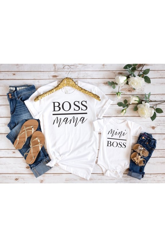 Boss Mama Mini Boss Shirt Mom Shirt Mama Mini Shirt Boss Mini Shirt Mama Mini Matching Shi