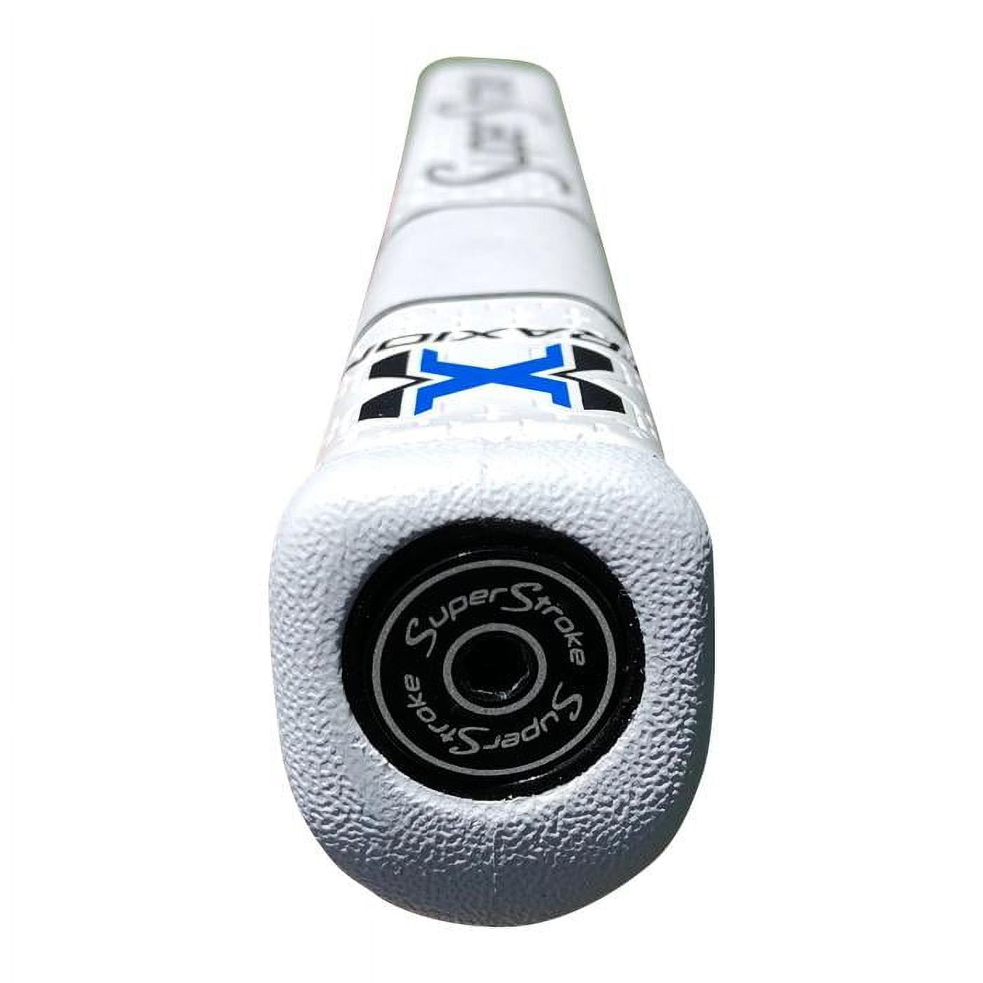 SuperStroke Traxion Claw® Golf Putter Grip, White/Red (Claw® 1.0) | Advanced Surface Texture that Improves Feedback and Tack | Minimize Grip Pressure with a Unique Parallel Design | Tech-Port