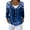 Royal Blue, variant on Women's Fashion Long Sleeve Christmas Snowman Snowflake Print Jacket Cardigan for Holiday Party and Casual Daily Wear,Watermelon Red,M