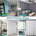 thumbnail image 6 of Room Divider, 4-10ft No Drilling Adjustable Curtain Rods Wall Divider for Room Separation, Heavy Duty Freestanding Hanging Room Divider Curtain Rod, Black, 6 of 6