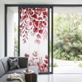 thumbnail image 2 of Non-Adhesive Static Cling Window Tint, Red Eucalyptus Window Privacy Film Frosted, Spring Summer Farmhouse Leaves Watercolor Insulated Windows Frosted Films for Living room, 35.4 x 78.7 Inches, 2 of 9