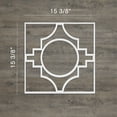 thumbnail image 2 of Ekena Millwork 15 3/8"W x 15 3/8"H x 3/8"T Medium Gypsum Decorative Fretwork Wall Panels in Architectural Grade PVC, 2 of 9