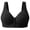 Black, variant on Fmbrln Bras for Women Plus Size Front Closure Wireless Bra Lace Fixed Cup Everyday Bras Side Support for Underarm Comfy Sports Bra Black XL