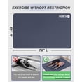 thumbnail image 3 of YR Extra Large Yoga Mat 78"x51" 10mm Thick Exercise Mats for Home Gym Yoga Pilates Floor Workouts, Navy Blue, 3 of 8