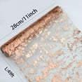 thumbnail image 4 of Glitter Metallic Gold Table Runner 11 Inch x 49 Feet Inches Thin Mesh Sparkle Table Runner Roll Table Decorations for Wedding Bridal（1PC）, 4 of 5