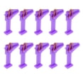 thumbnail image 2 of 10x pinzas de plástico para decoración de uñas, pinzas , a elegir Púrpura shamjiam Abrazadera para reparación de uñas, 2 of 9