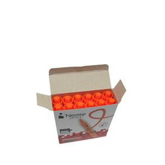 MARCADOR RESALTADOR NEXTEP COLOR NARANJA C 12 PZAS Nextep 001