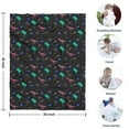 thumbnail image 4 of Colorful Dinosaurs Palms Stars Pattern Blanket,Comfortable Soft Lamb Wool Throw Blanket,All Season,Warm Lightweight Blankets for Sofa Bed Couch Living Room Chair,30"x40", 4 of 4
