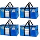 thumbnail image 1 of Extra Large Moving Bags, 4 Pack Blue Heavy Duty Totes For Storage with Visible Window, 1 of 5