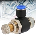 thumbnail image 2 of Herwey 2pcs Tube Air Flow Speed Controller Pipe Pneumatic Fitting Regulator Valve, Pneumatic Pipe Fittings,Pneumatic Fitting, 2 of 8