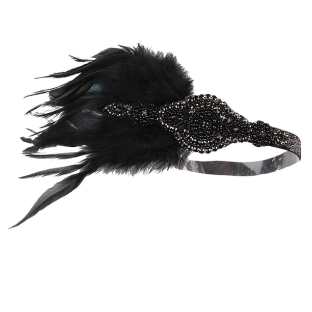 Diadema de de los años 20, de bodas, dorado Colcomx Mujeres Flapper Headband