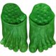 thumbnail image 1 of Pies de monstruo Zapatillas de pie grande Accesorios para disfraces de Halloween Zapatillas de pies gigantes verdes de Hulk para fiesta de Halloween Cosplay (verde) 1 par, 1 of 5